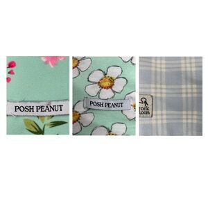 3 Baby Swaddle Blankets by Posh Peanut and Stork and Loom, Bamboo and Minky Dot